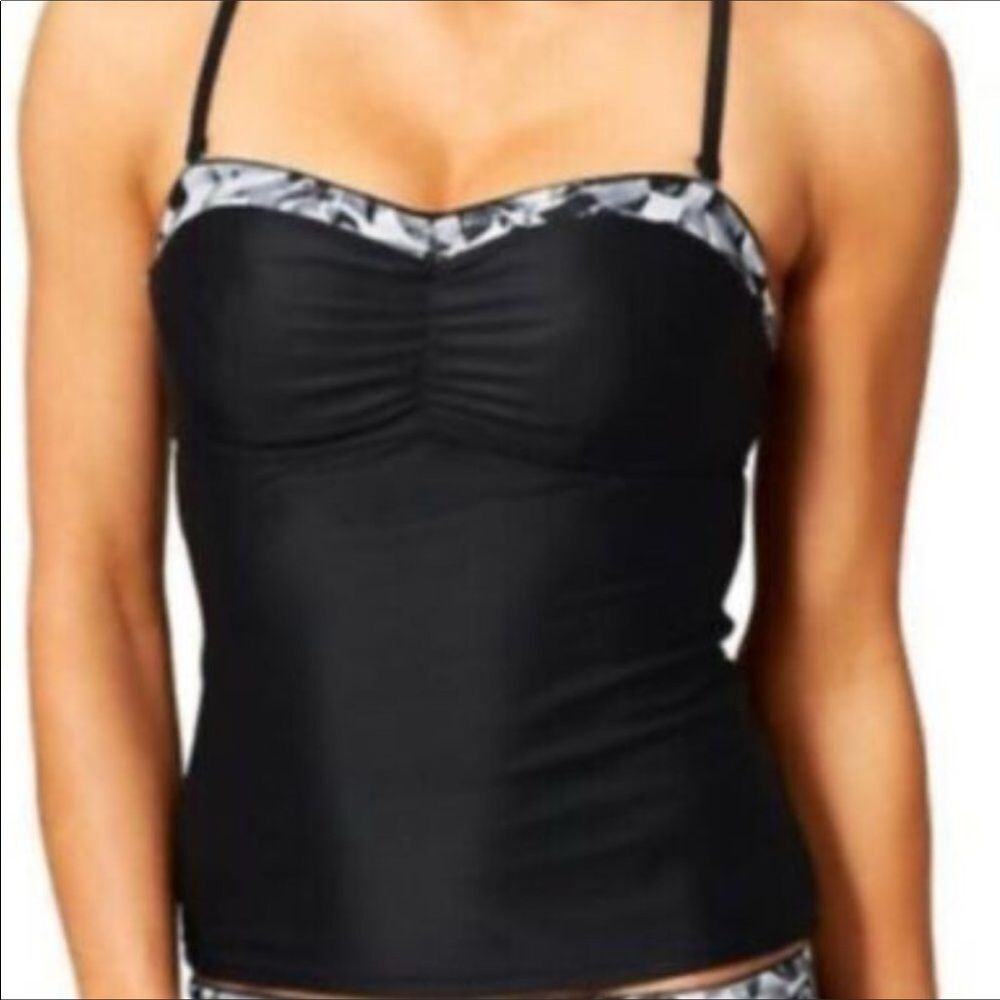 Athleta Belharra Bandeau Swim Tankini Top 32 B/C